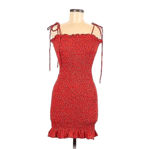 Revamped Red Ruffle Dress - Picture 1 of 2